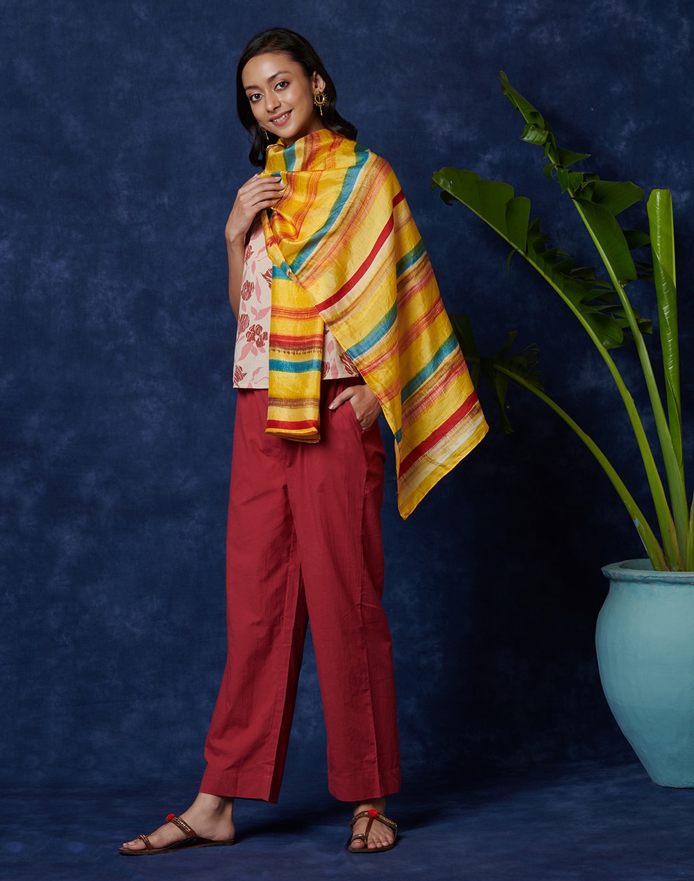 Silk Loom Woven Stole