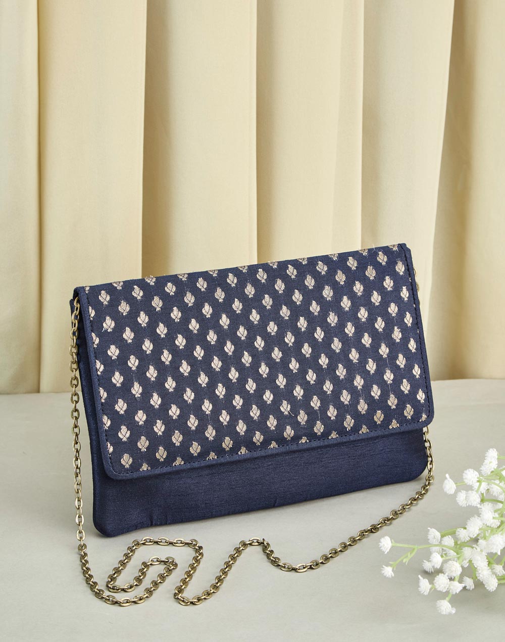 Fabindia Clutches : Buy Fabindia Fabric Black Clutch Bag Online