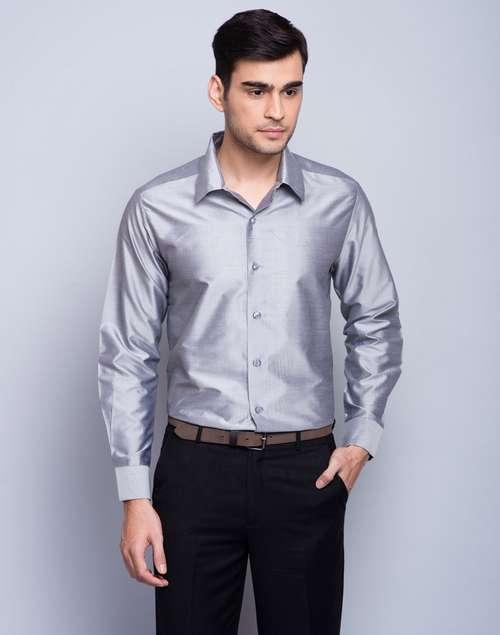 Grey Silk Shirt Grey Silk Shirt
