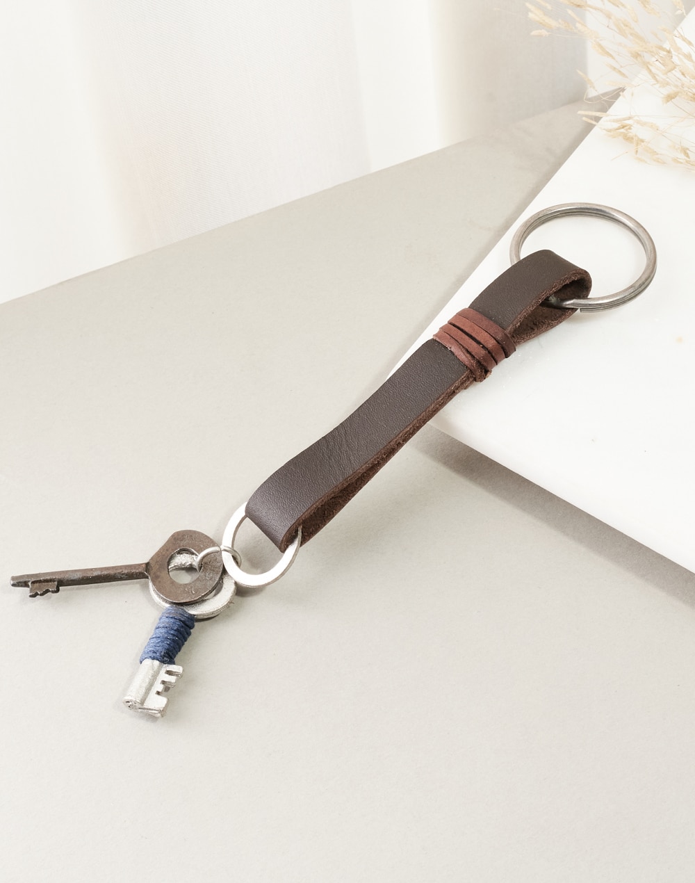 Leather Brown Key Chain
