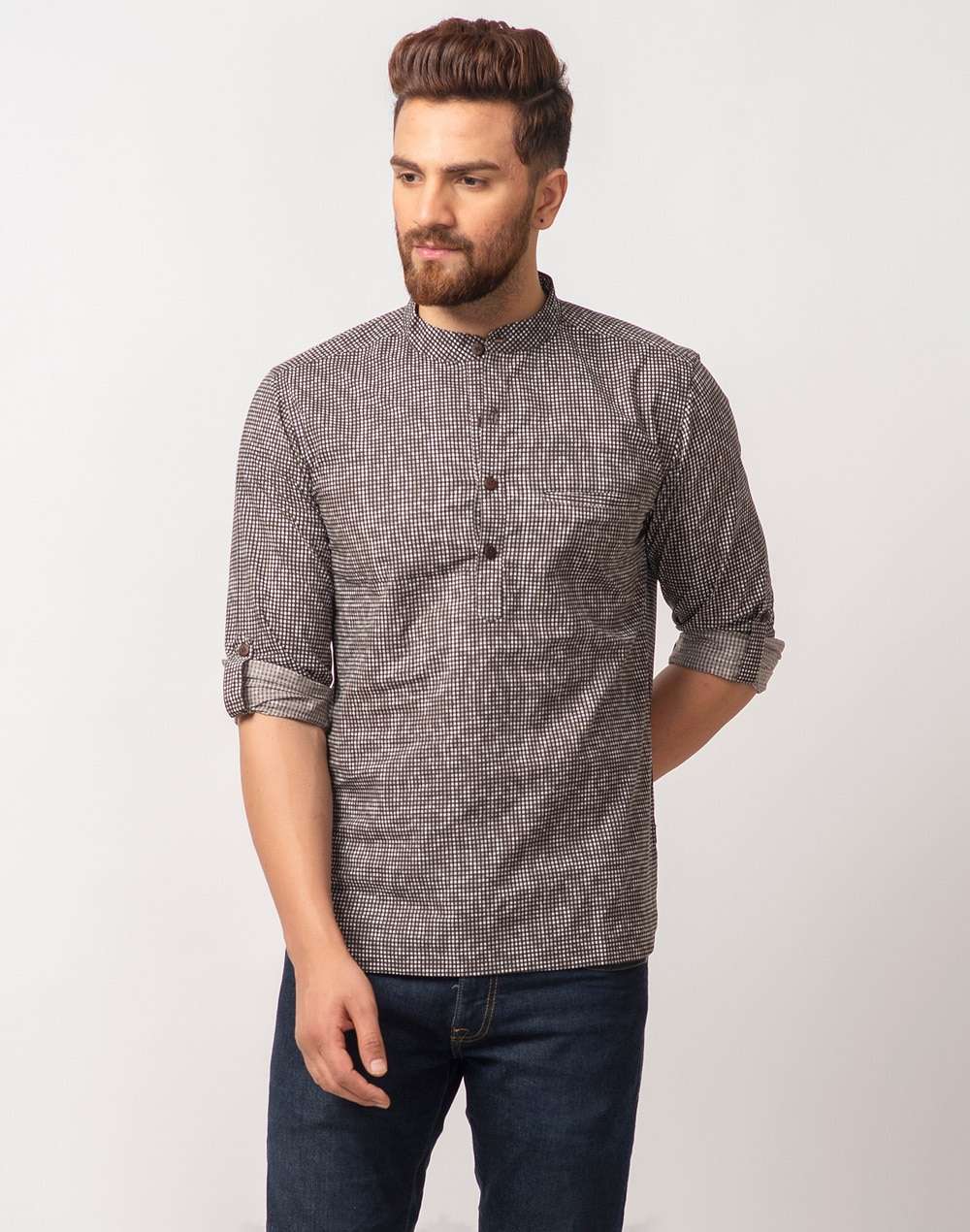 Cotton Hand Block Printed Kurta Shirt