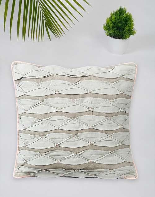 Cotton Slub Wave Pleat Cushion Cover Cotton Slub Wave Pleat Cushion Cover