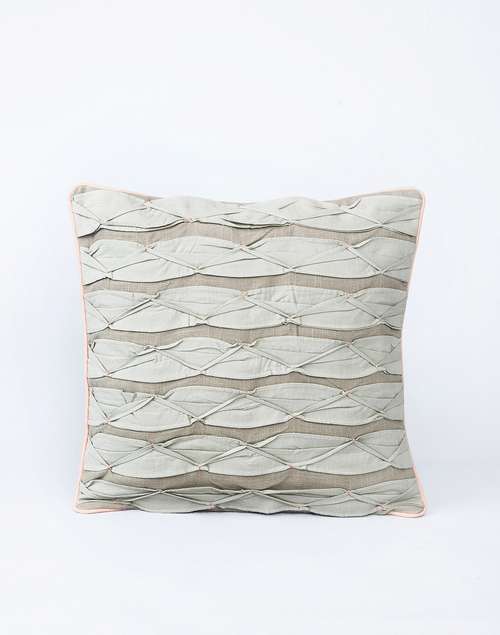 Cotton Slub Wave Pleat Cushion Cover Cotton Slub Wave Pleat Cushion Cover