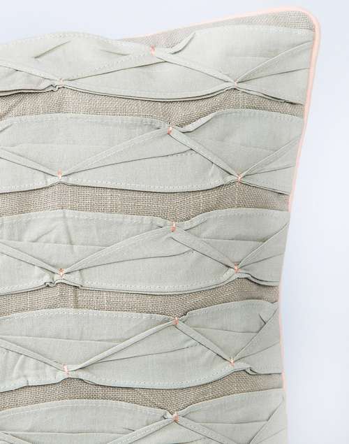Cotton Slub Wave Pleat Cushion Cover Cotton Slub Wave Pleat Cushion Cover