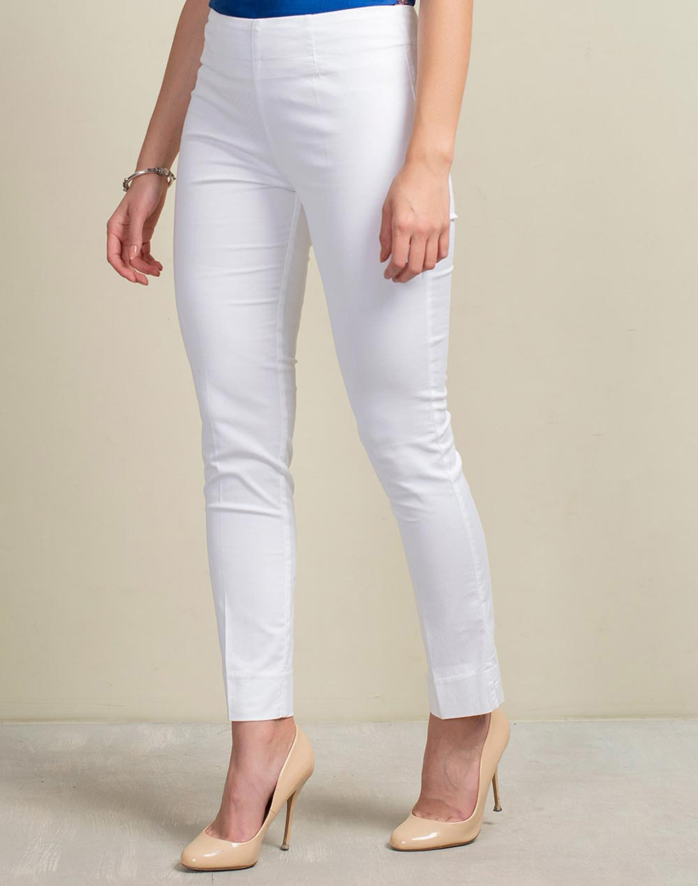 Buy Cotton Lycra Slim Fit Stretch Pant for Women Online at Fabindia