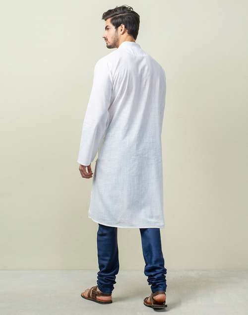 White Cotton Long Kurta White Cotton Long Kurta