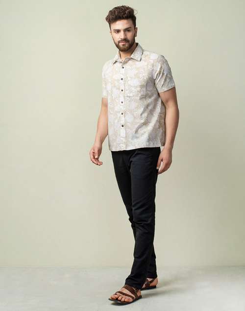Beige Cotton Shirt Beige Cotton Shirt