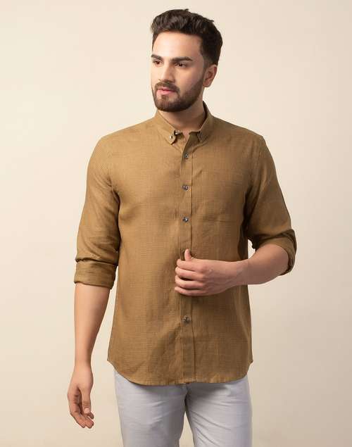 Brown Linen Shirt Brown Linen Shirt