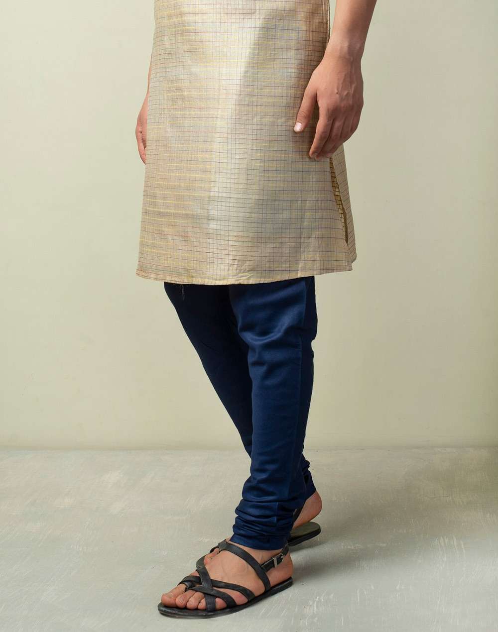 Viscose Tussar Zipper Churidar