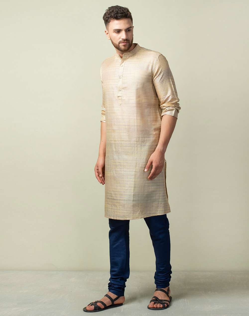 Viscose Tussar Zipper Churidar