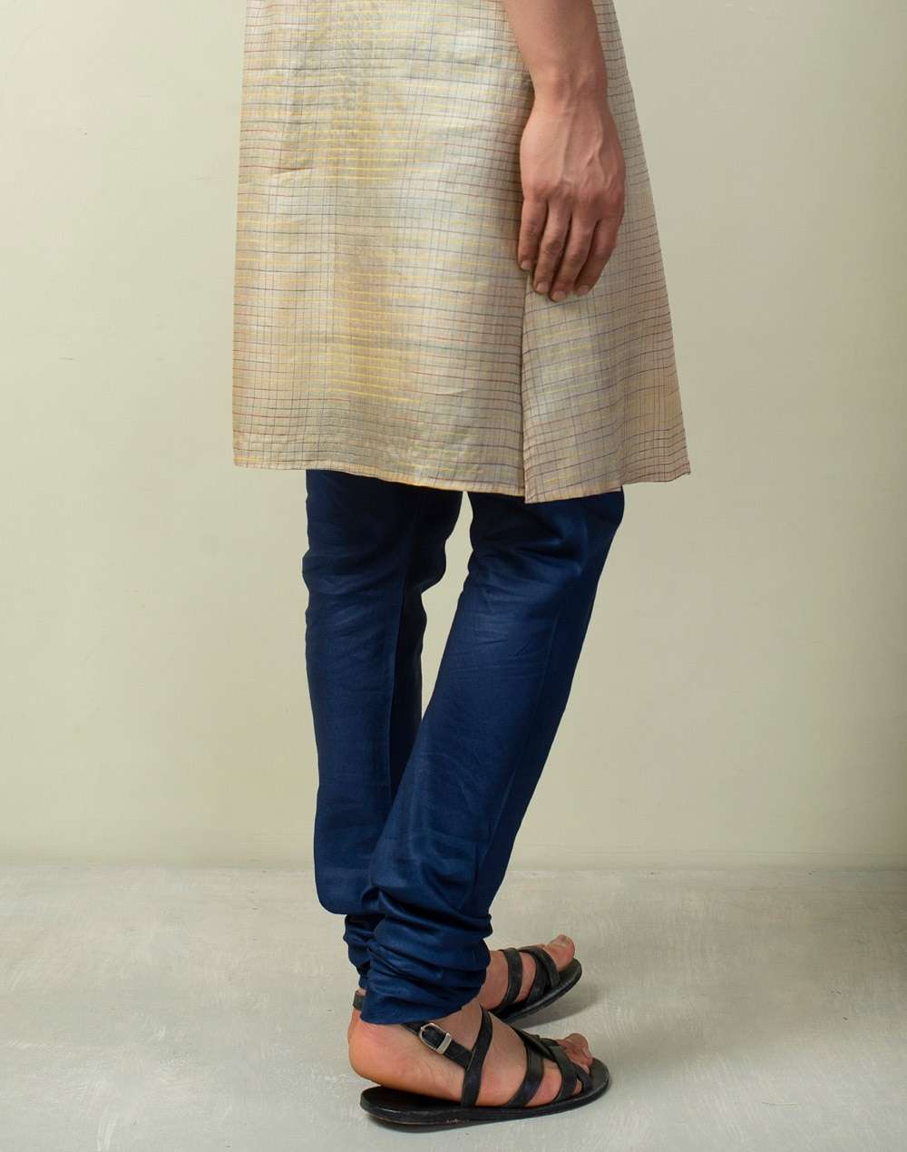 Viscose Tussar Zipper Churidar