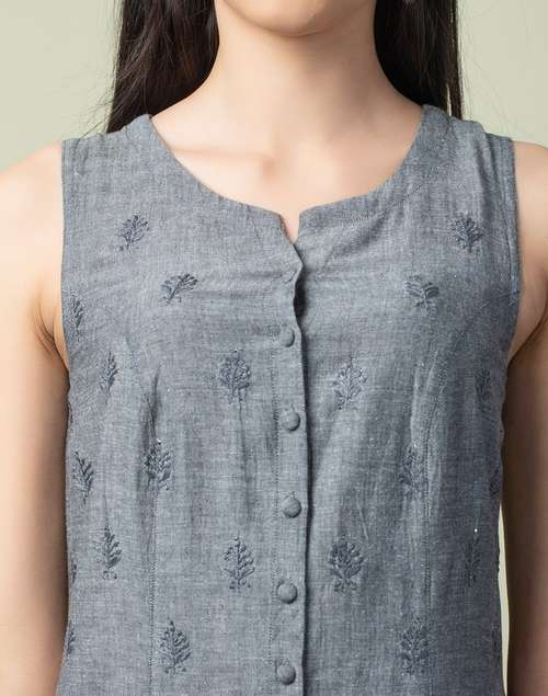 Cotton Chikankari Dress Cotton Chikankari Dress