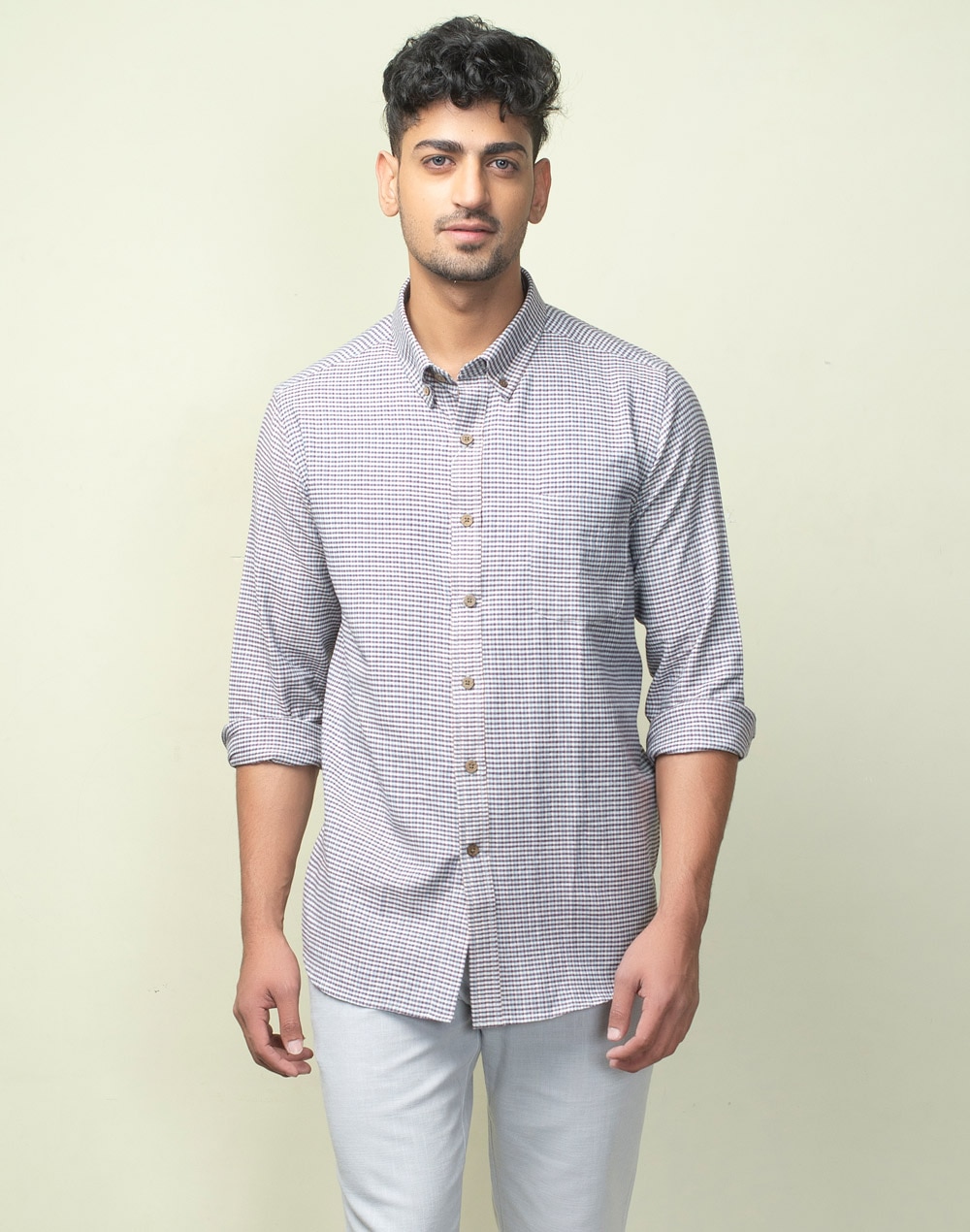 Buy Beige Cotton Shirt for Men Online at Fabindia | 10622729