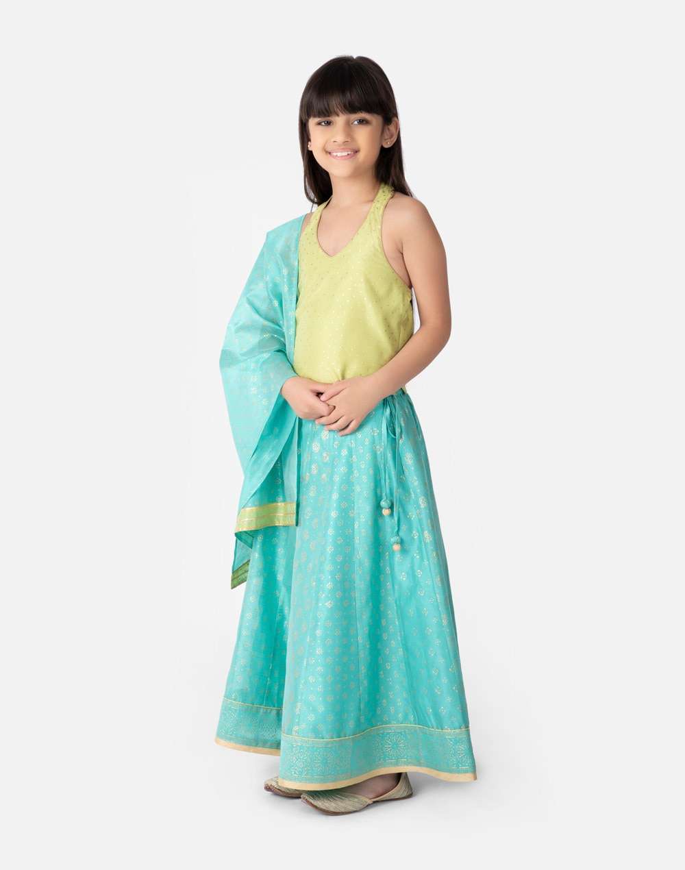 Cotton Silk 3 Piece Lehenga Set