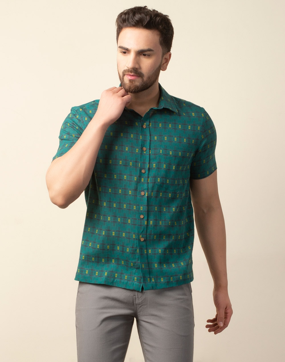 Buy Cotton Printed Shirt for Men Online at Fabindia | 10628055