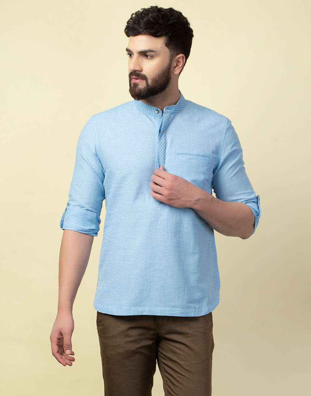 Cotton Hand Block Printed Kurta Shirt