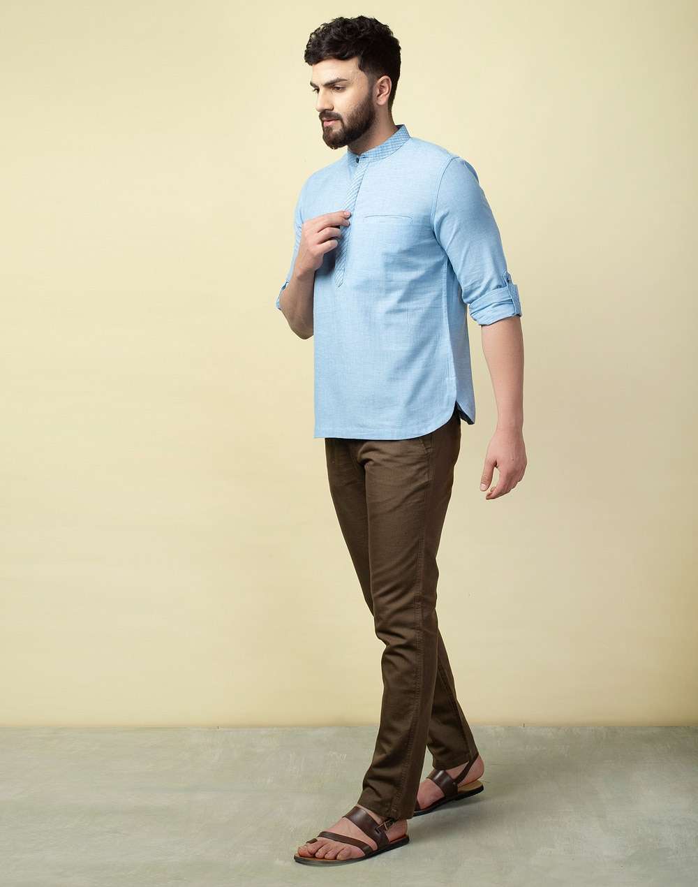 Cotton Hand Block Printed Kurta Shirt