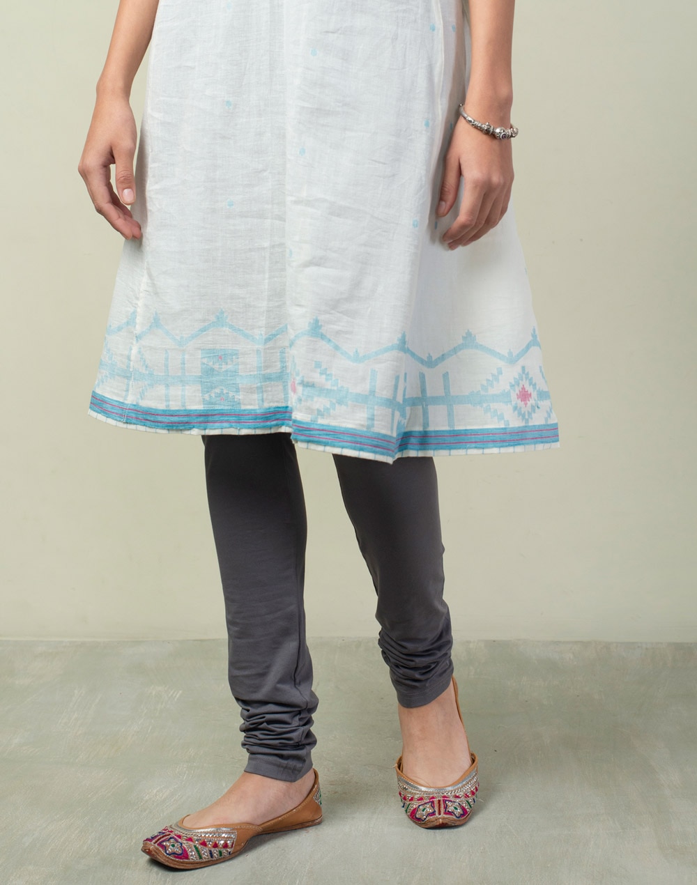 Buy Cotton Mangalgiri Regular Churidar for Women Online at Fabindia