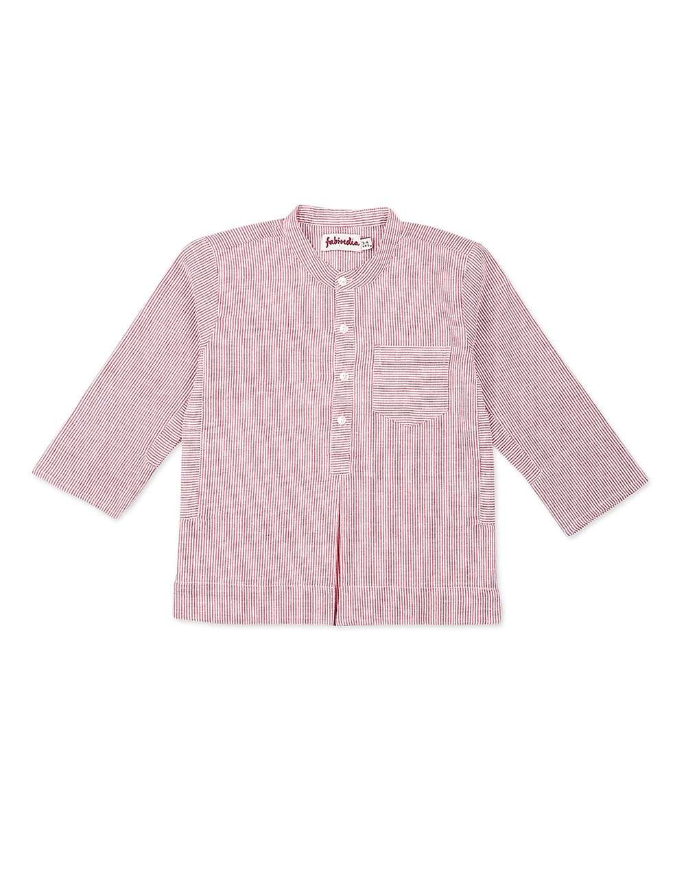 Cotton Striped Short Kurta