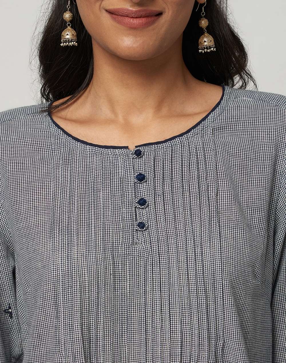 Cotton Embroidered Long Kurta