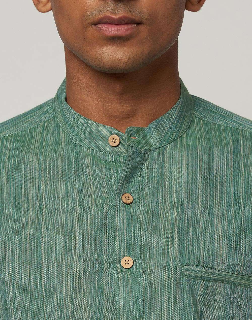 Cotton Striped Kurta Shirt