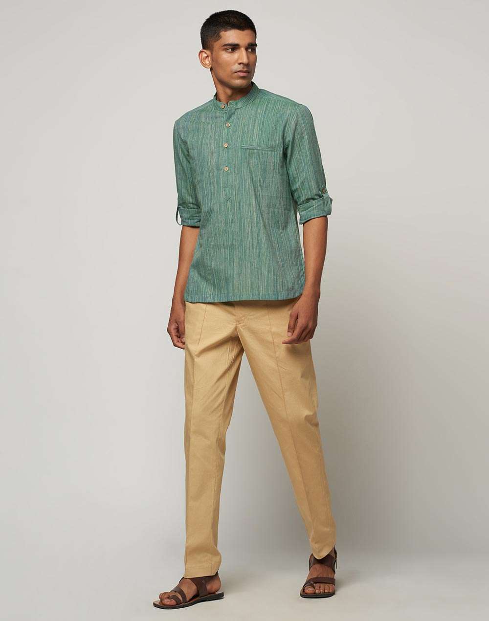 Cotton Striped Kurta Shirt