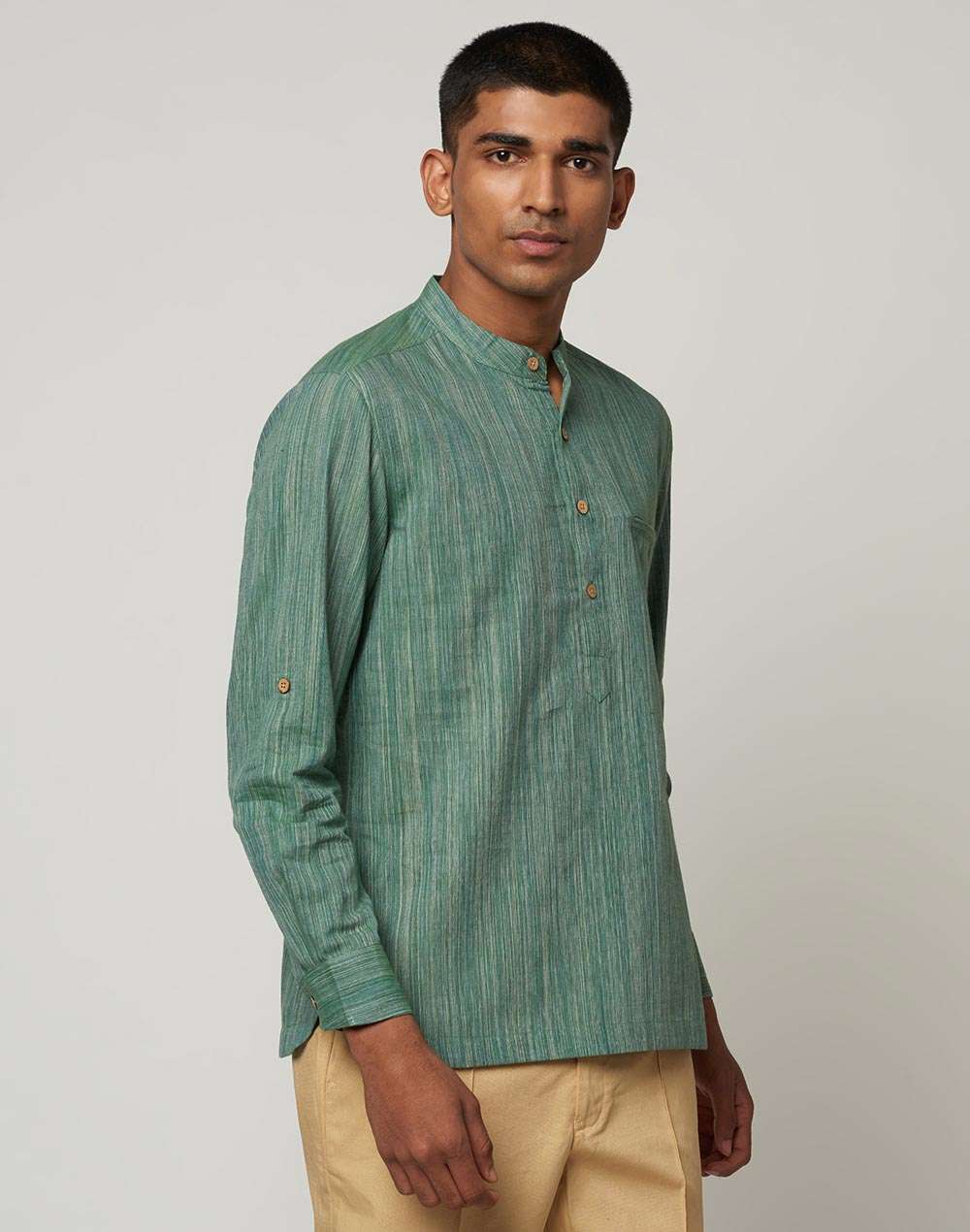 Cotton Striped Kurta Shirt