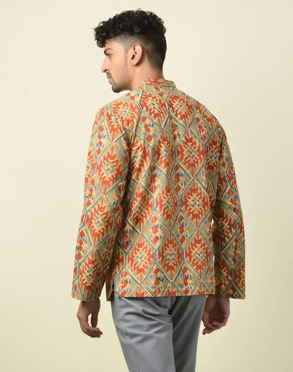 Cotton Kalamkari Mid Placket Shirt