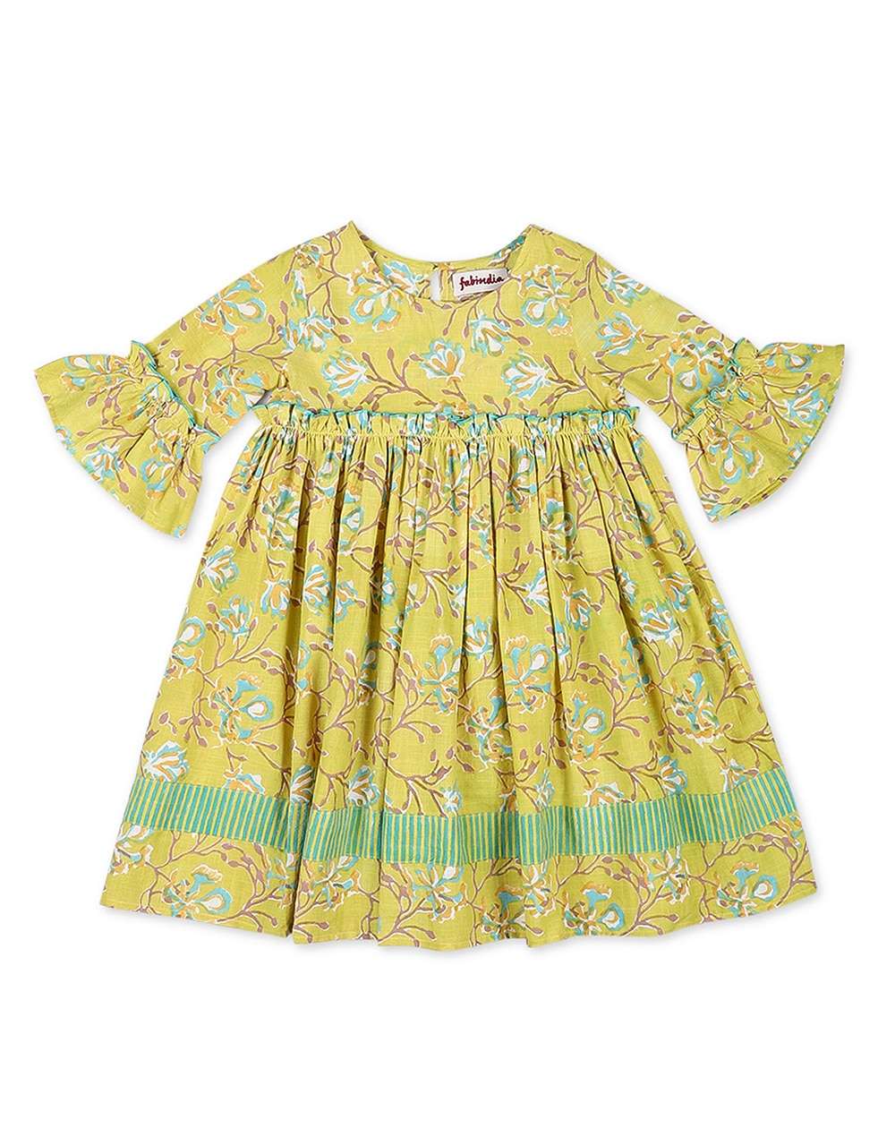 Cotton Hand Block Print Dress