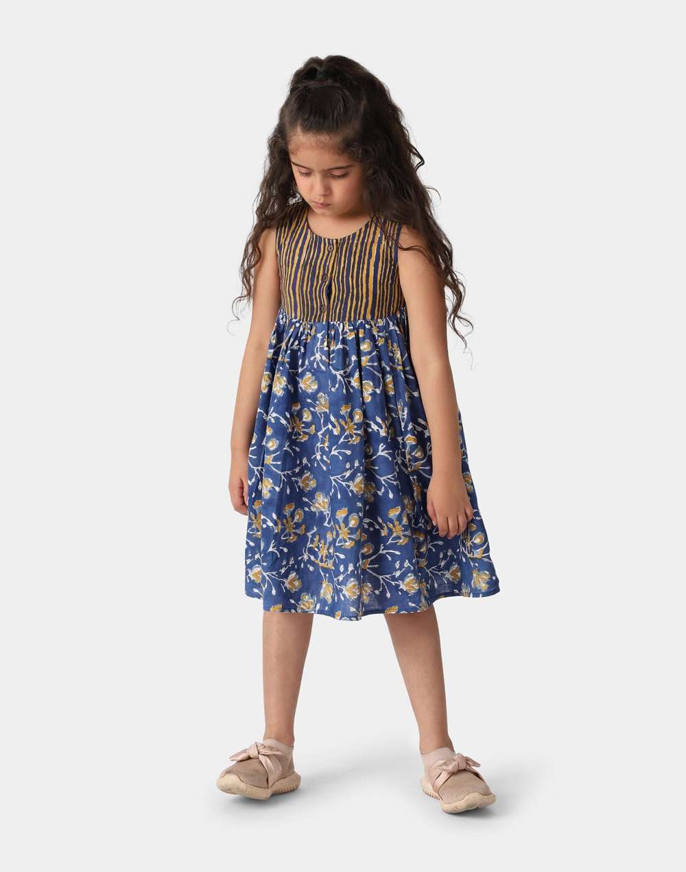 Cotton Hand Block Print Dress
