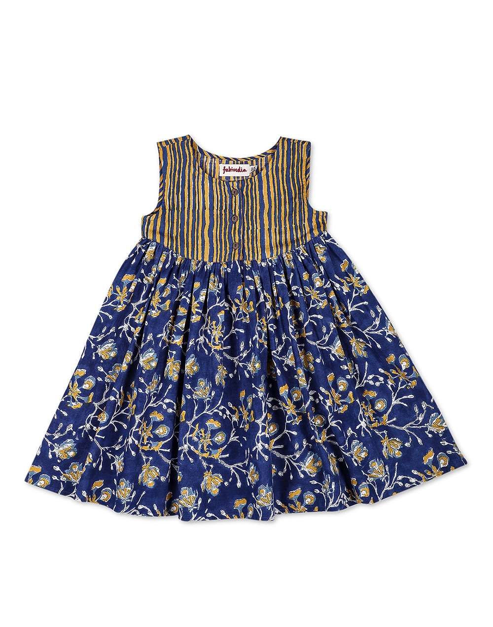 Cotton Hand Block Print Dress