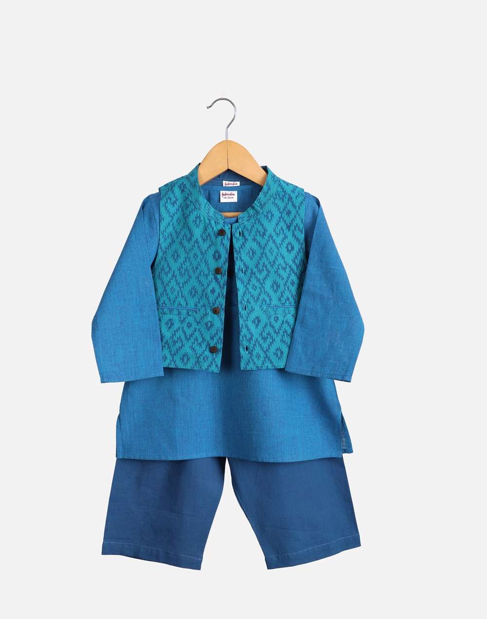 Cotton Hand Block Print Kurta Set