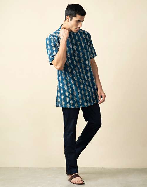 Cotton Block Printed Short Kurta Cotton Block Printed Short Kurta
