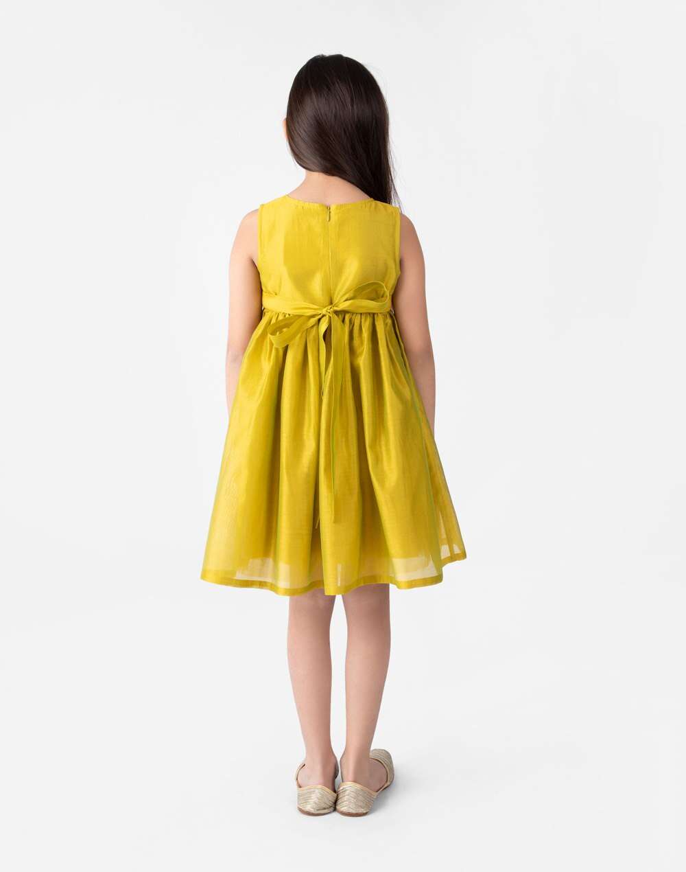 Cotton Silk Embroidered Frock