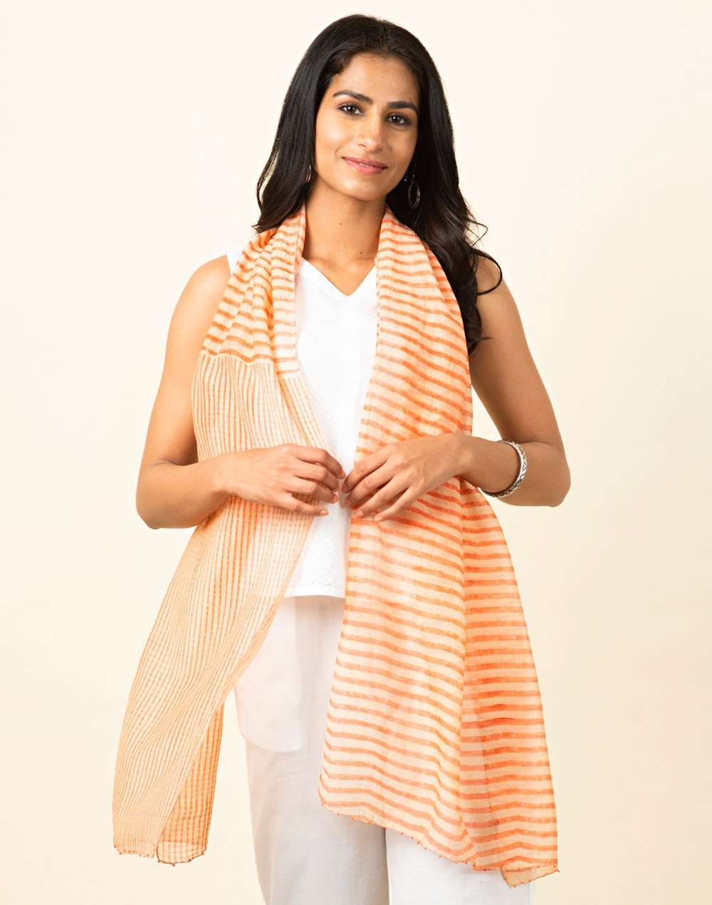 Cotton Silk Printed Stole