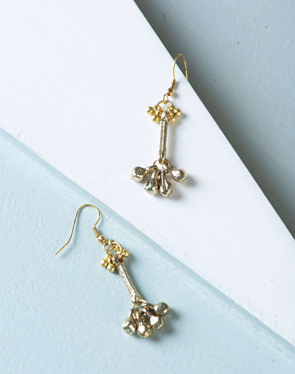 Metal Ethnic Dangler Earrings