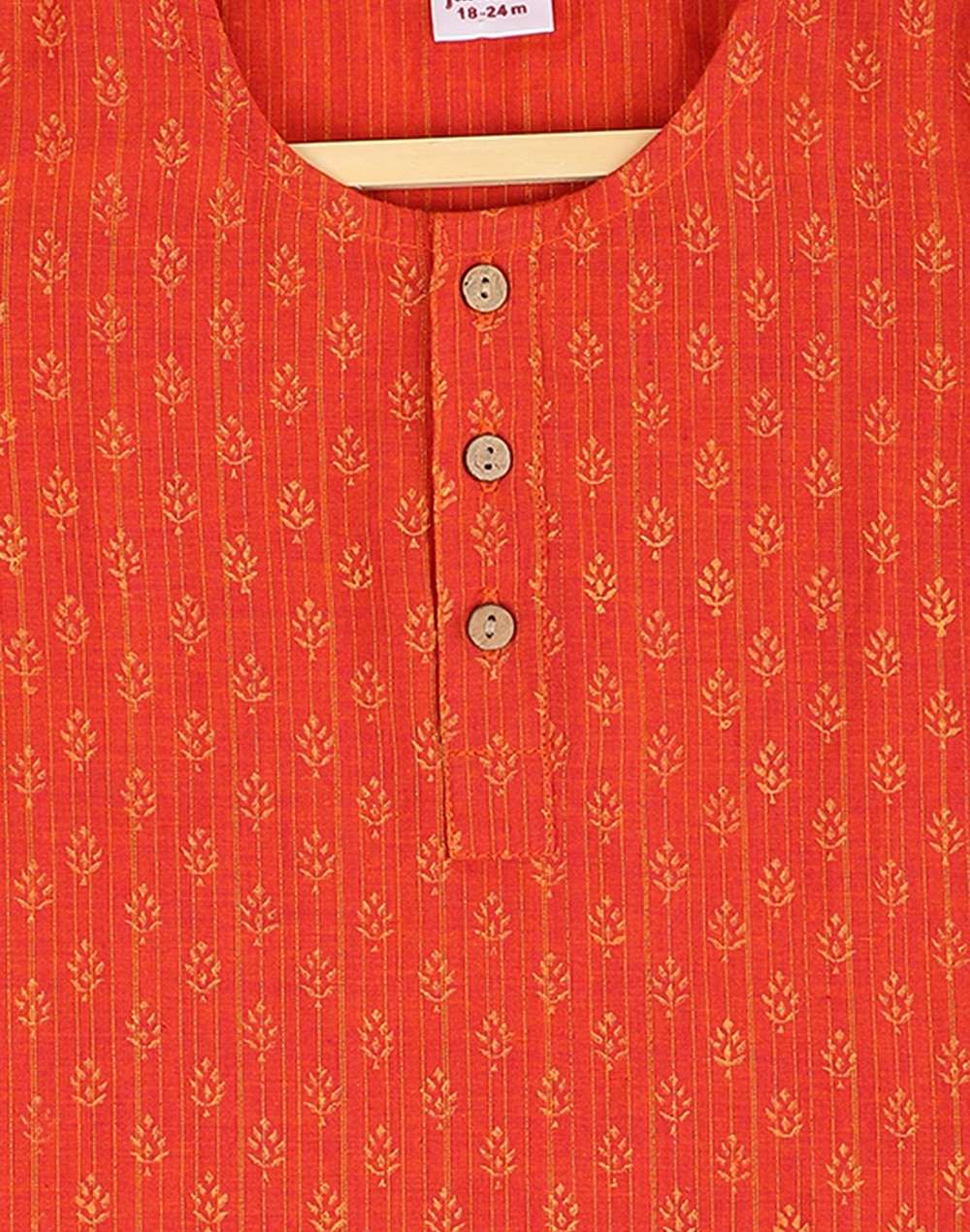 Cotton Nagari Block Printed Long Kurta