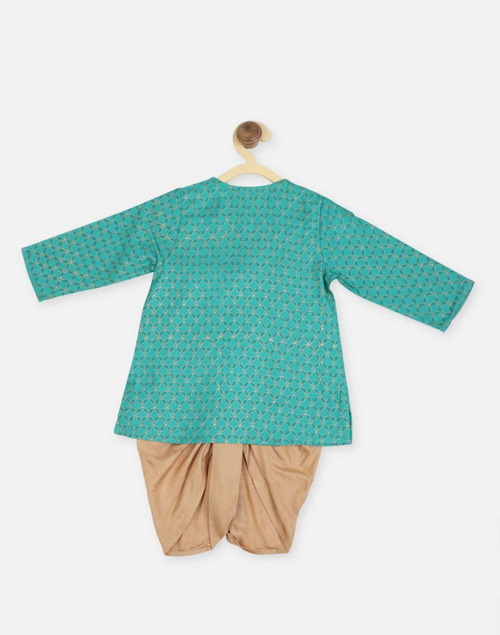 Viscose Tussar Printed Dhoti Set