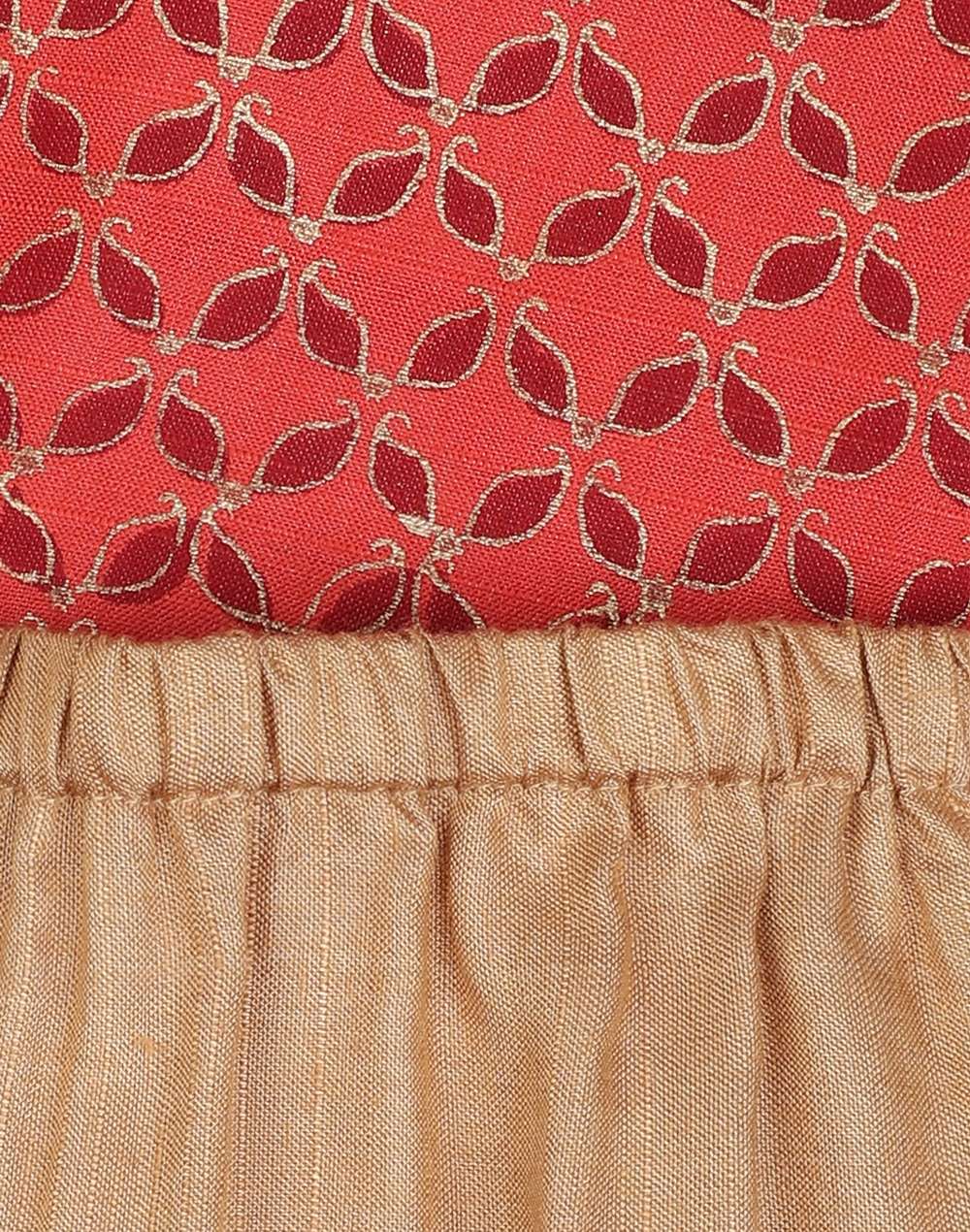 Viscose Tussar Printed Dhoti Set