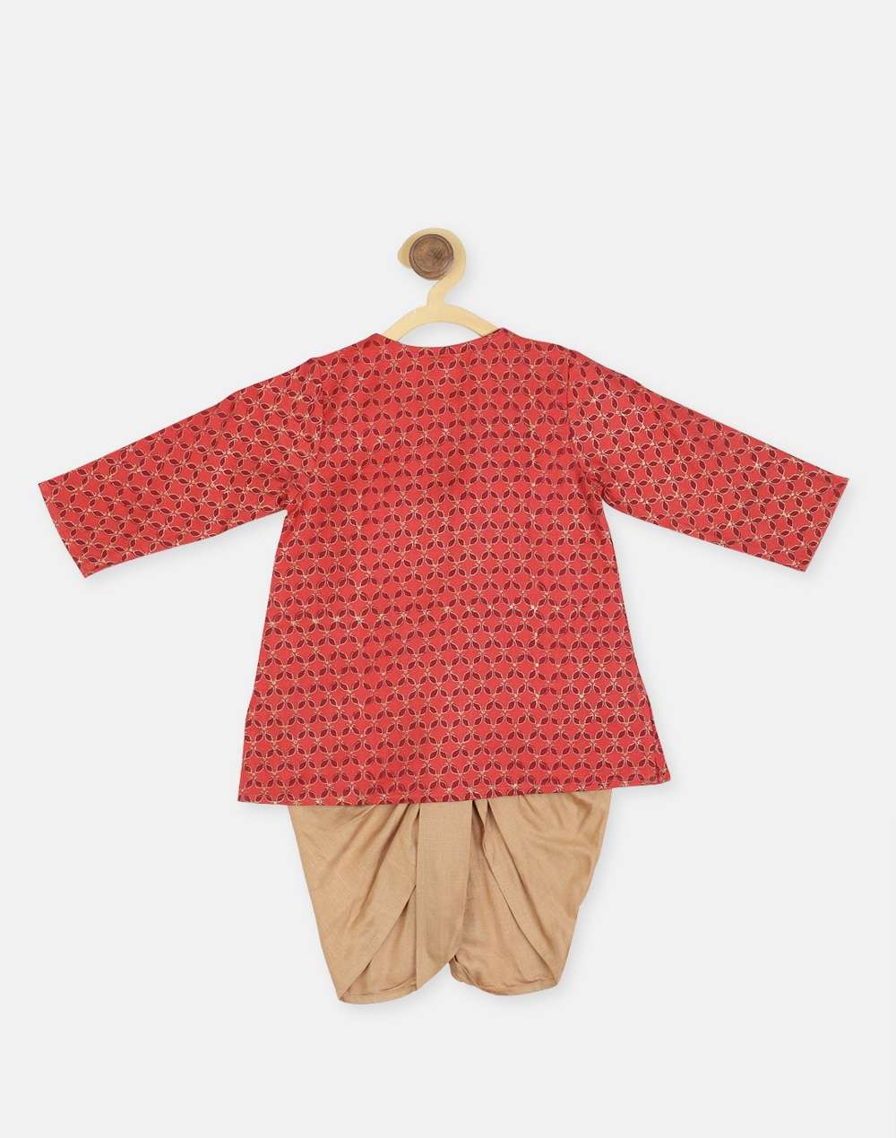 Viscose Tussar Printed Dhoti Set