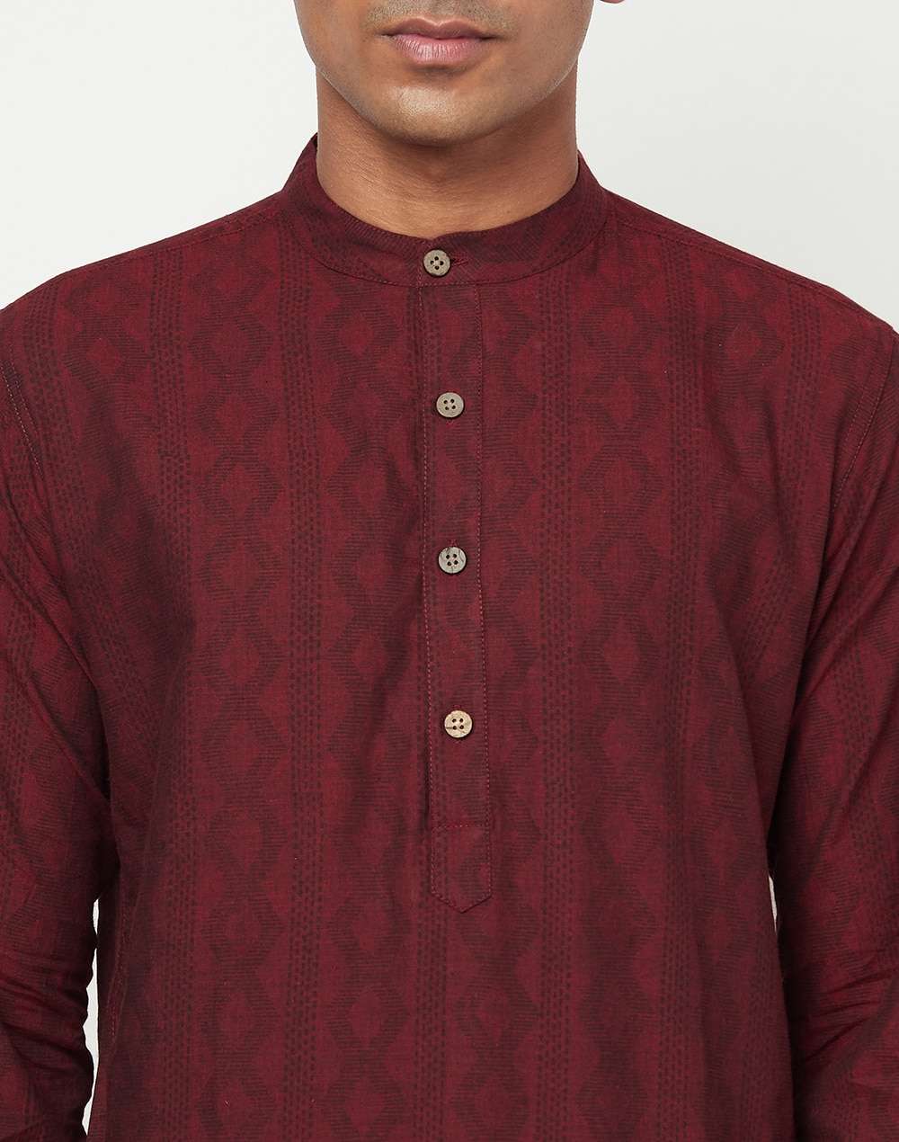 Cotton Printed Slim Fit Long Kurta