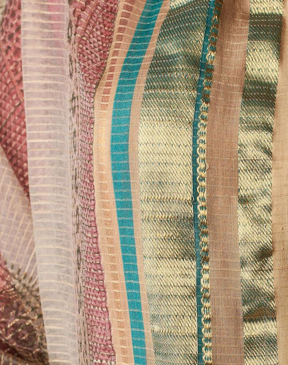 Cotton Silk Maheshwari Printed Dupatta