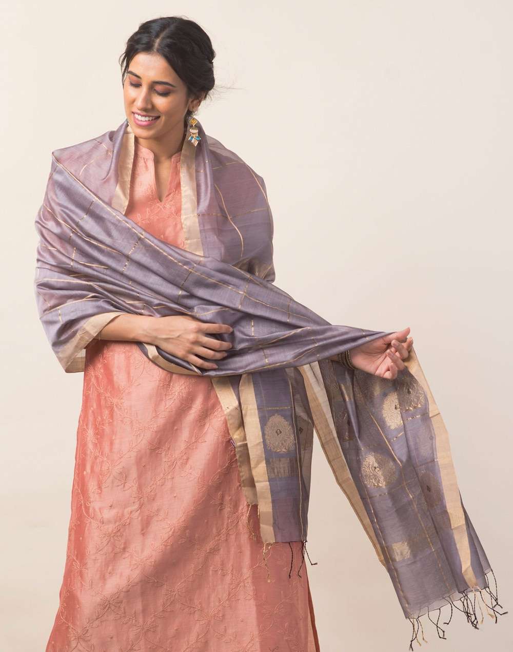 Cotton Silk Chanderi Dupatta