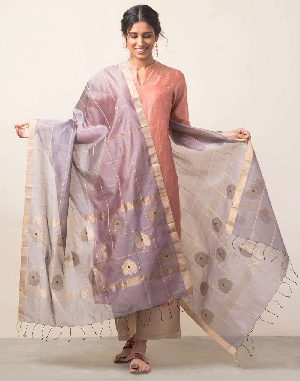 Cotton Silk Chanderi Dupatta