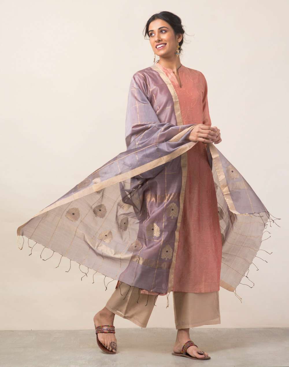 Cotton Silk Chanderi Dupatta