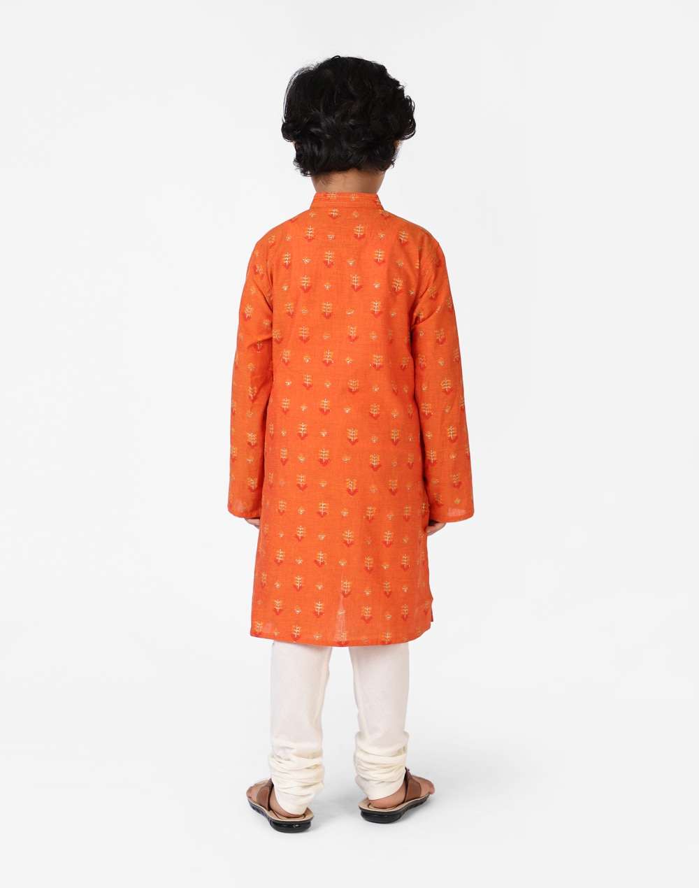 Cotton Nagari Block Printed Long Kurta