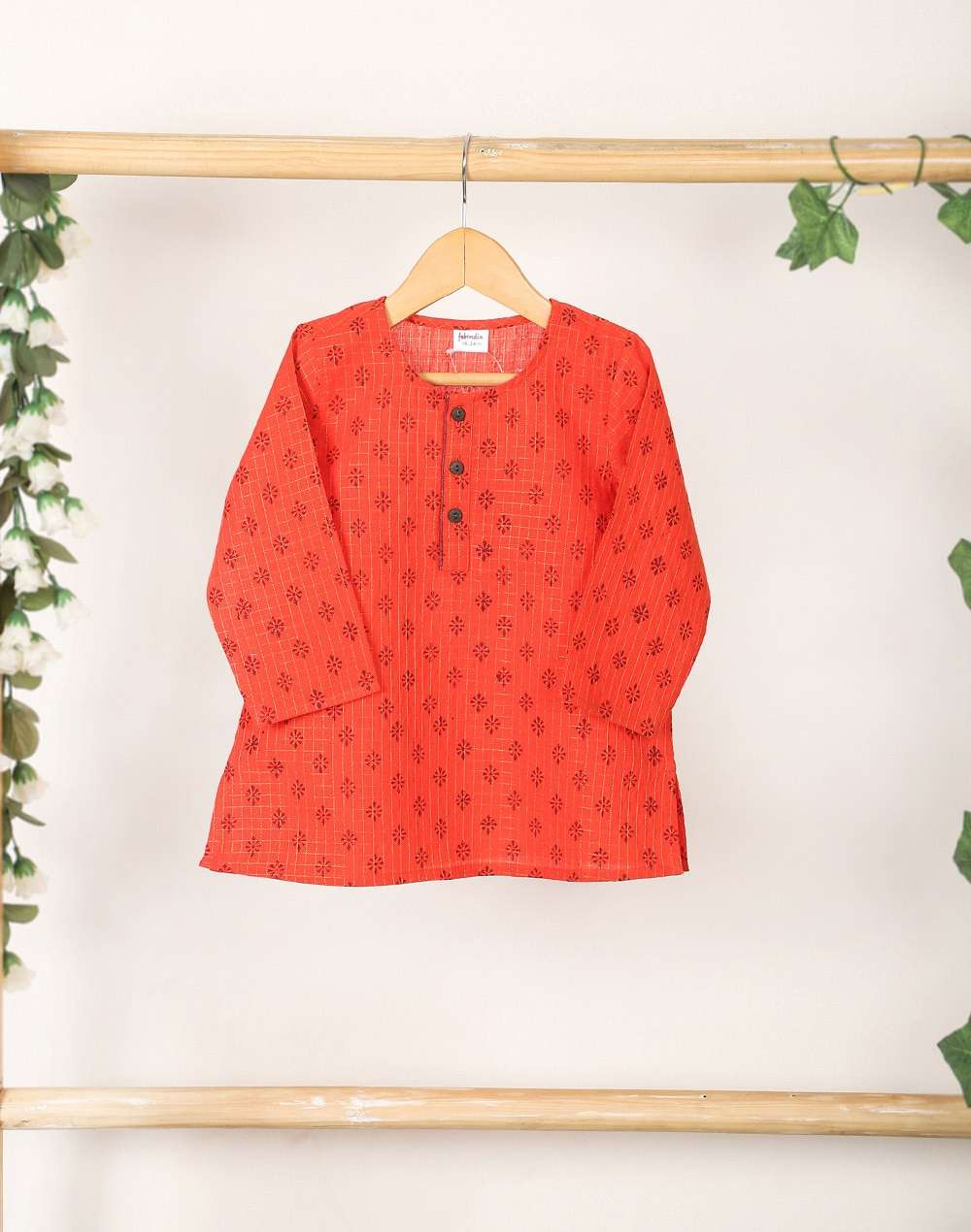 Cotton Block Printed Long Kurta