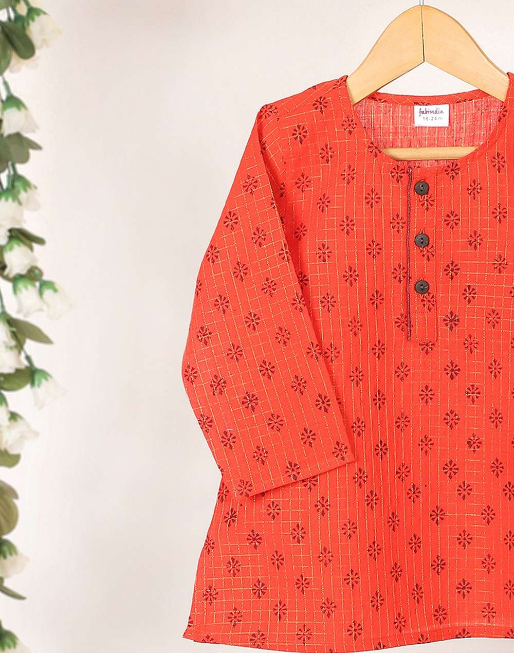 Cotton Block Printed Long Kurta