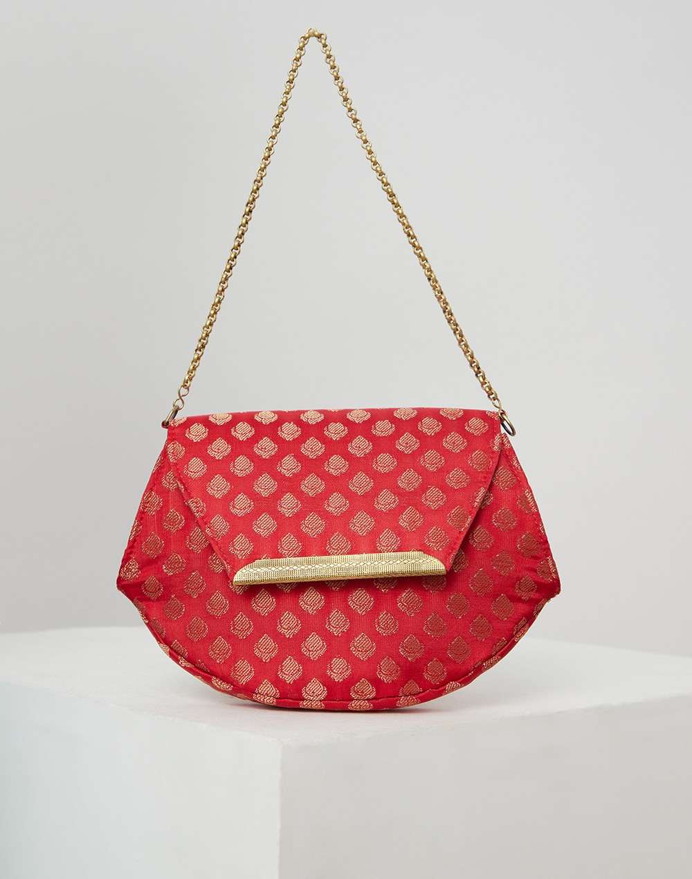 Silk Brocade Butti Clutch Bag