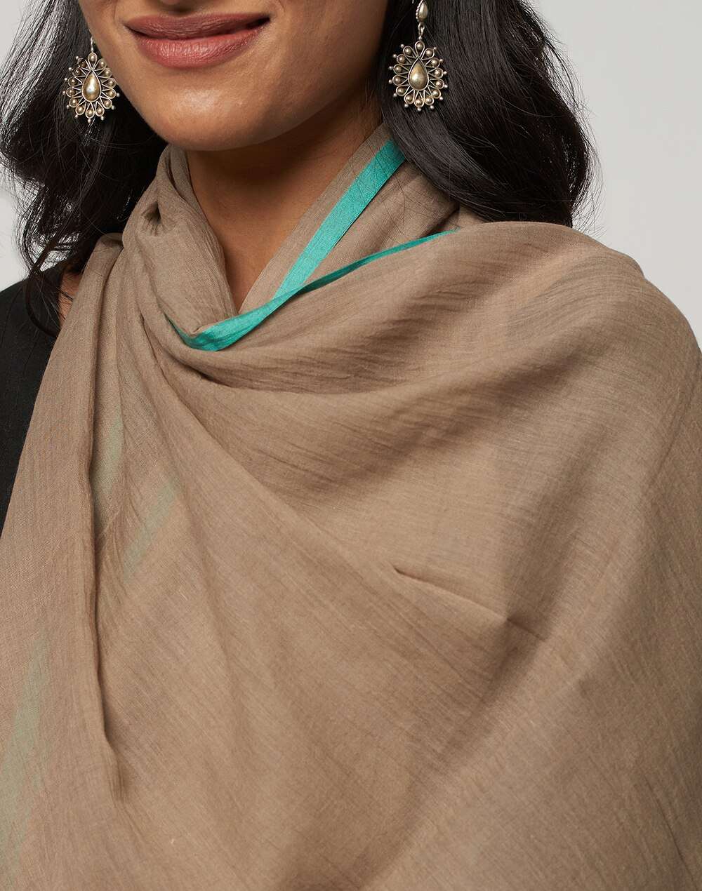 Cotton Woven Pin Stripes Stole